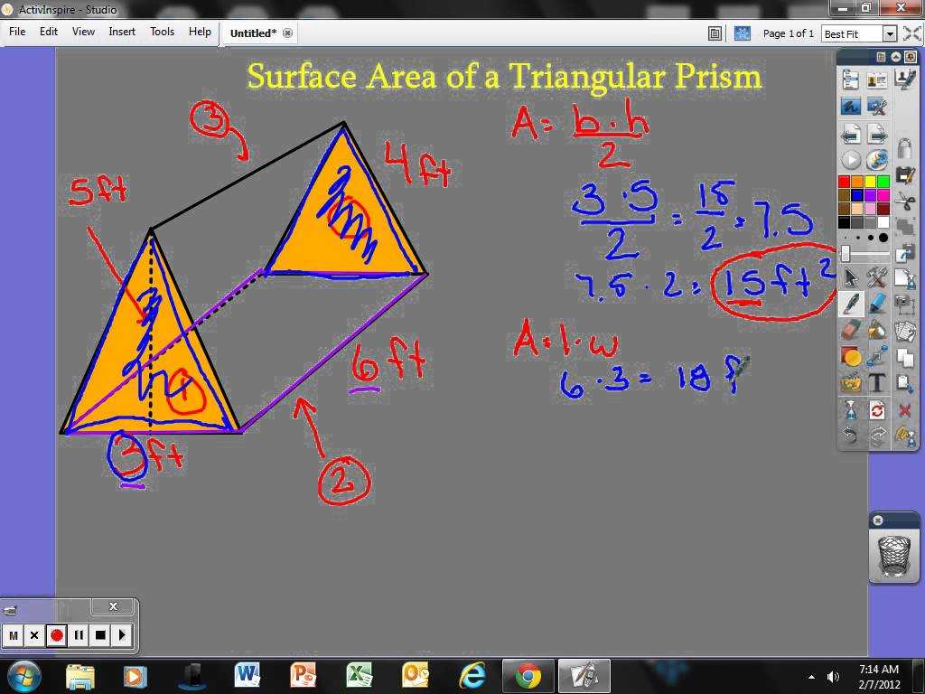 11 2 Surface areas Of Prisms and Cylinders Worksheet Answers as Well as Surface area and Volume Rectangular Prisms Lessons Te