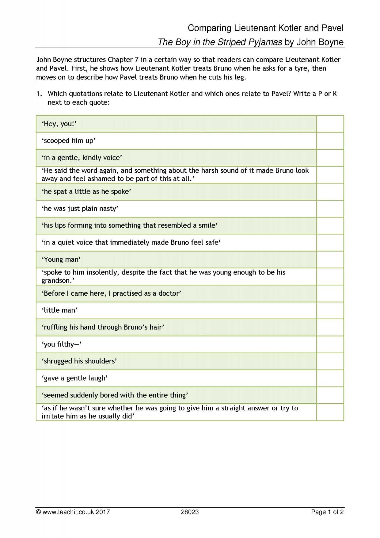 13 Colonies Reading Comprehension Worksheet with Ks3 Prose the Boy In the Striped Pyjamas