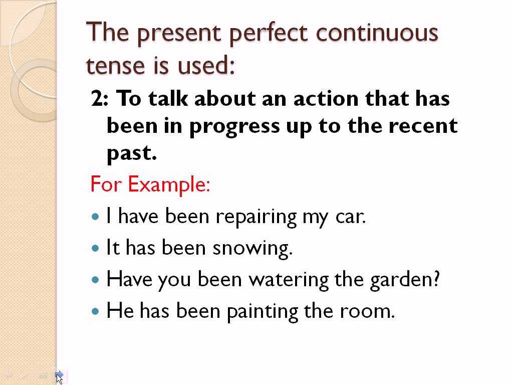 2.3 Present Tense Of Estar Worksheet Answers together with Present Perfect Continuous Tenseenglish Lecture by Mashal
