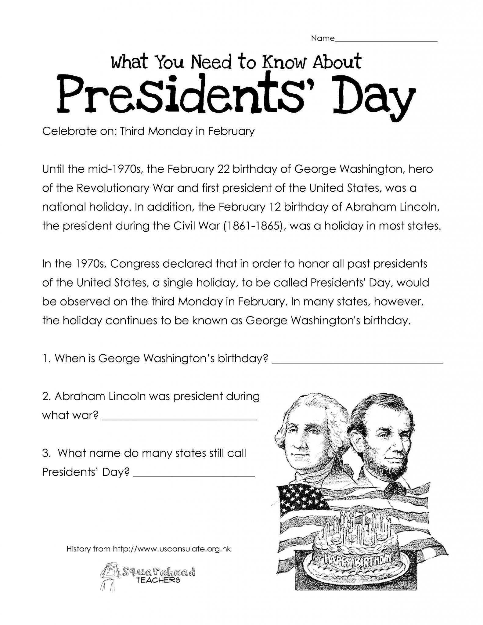 2nd Grade Reading Comprehension Worksheets Pdf Also Presidents Day Math Worksheets for First Grade