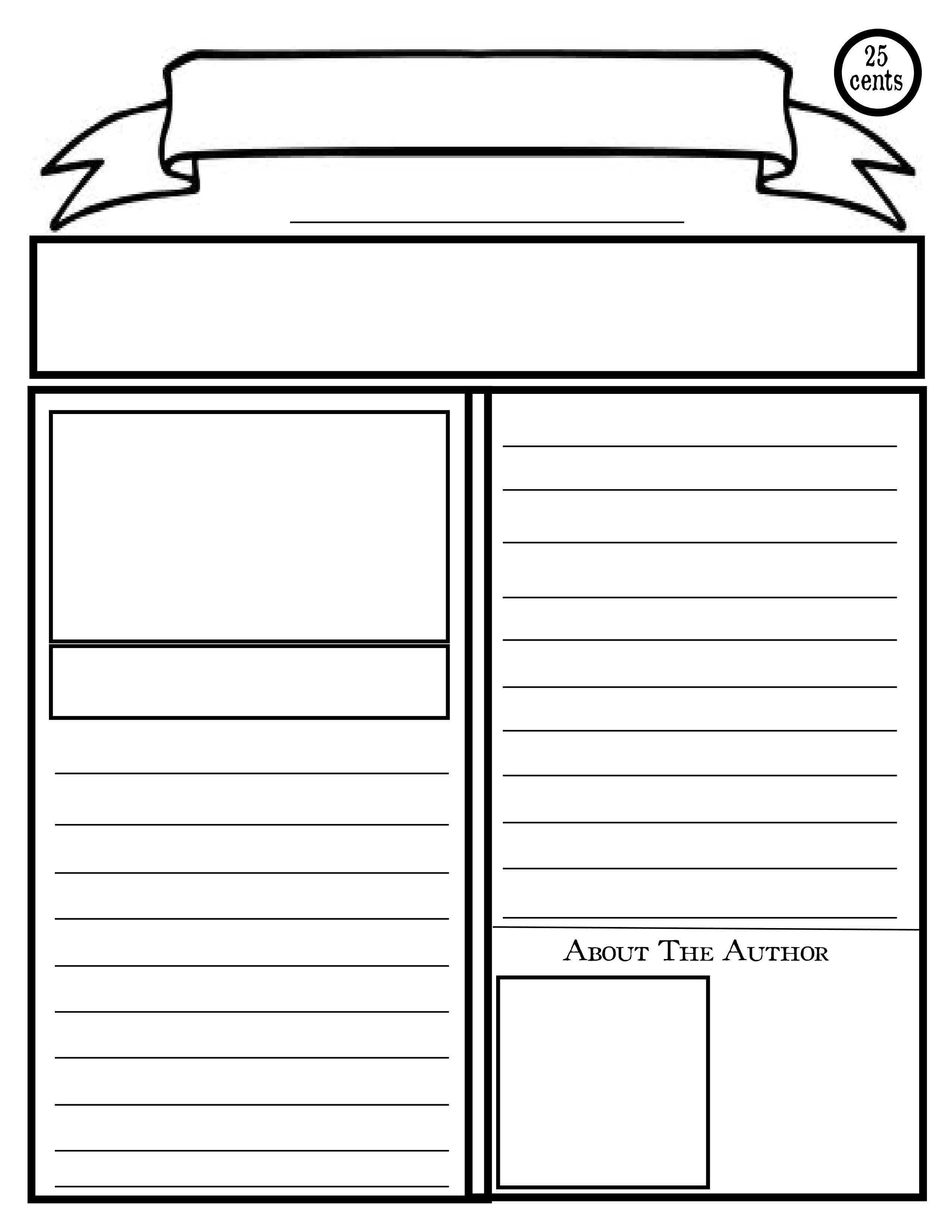 4th Grade Ohio social Studies Worksheets together with Newspaper for Kids Template 2550×3300