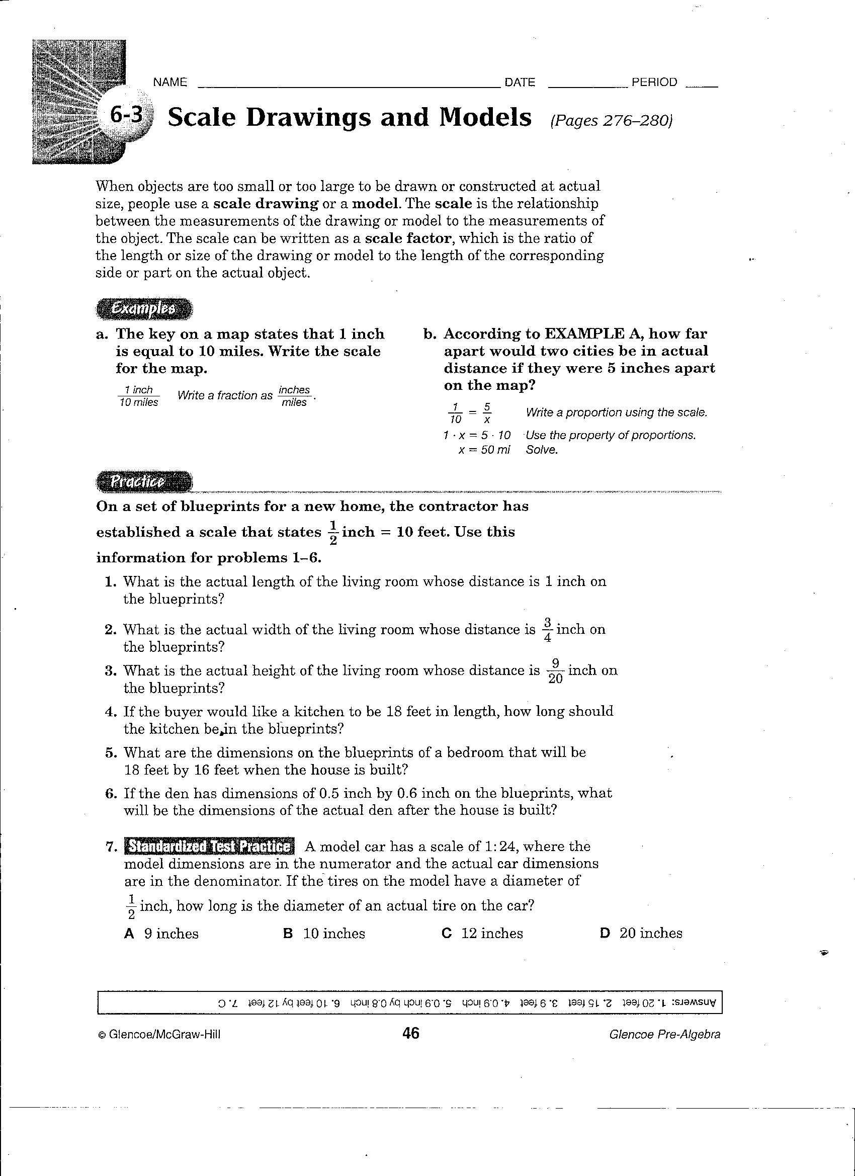 7th Grade Proportions Worksheet Along with Scale Drawings Worksheet 7th Grade Math Worksheets Algebra Class 7
