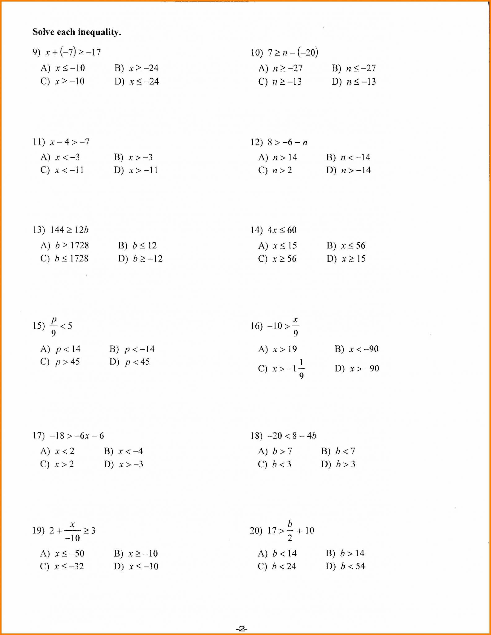 8th Grade Math Algebra Worksheets with 8th Grade Math Exponents Worksheets Choice Image Worksheet for