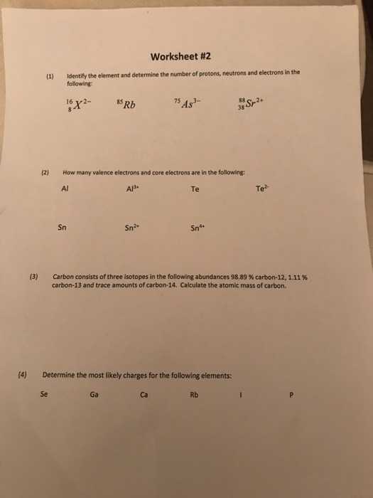 Abundance Of isotopes Chem Worksheet 4 3 Answers Also Chemistry Archive February 12 2018