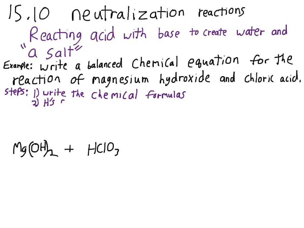 Acids Bases and Salts Worksheet Also Writing Balanced Equations for Acidbase Neutralization Reac