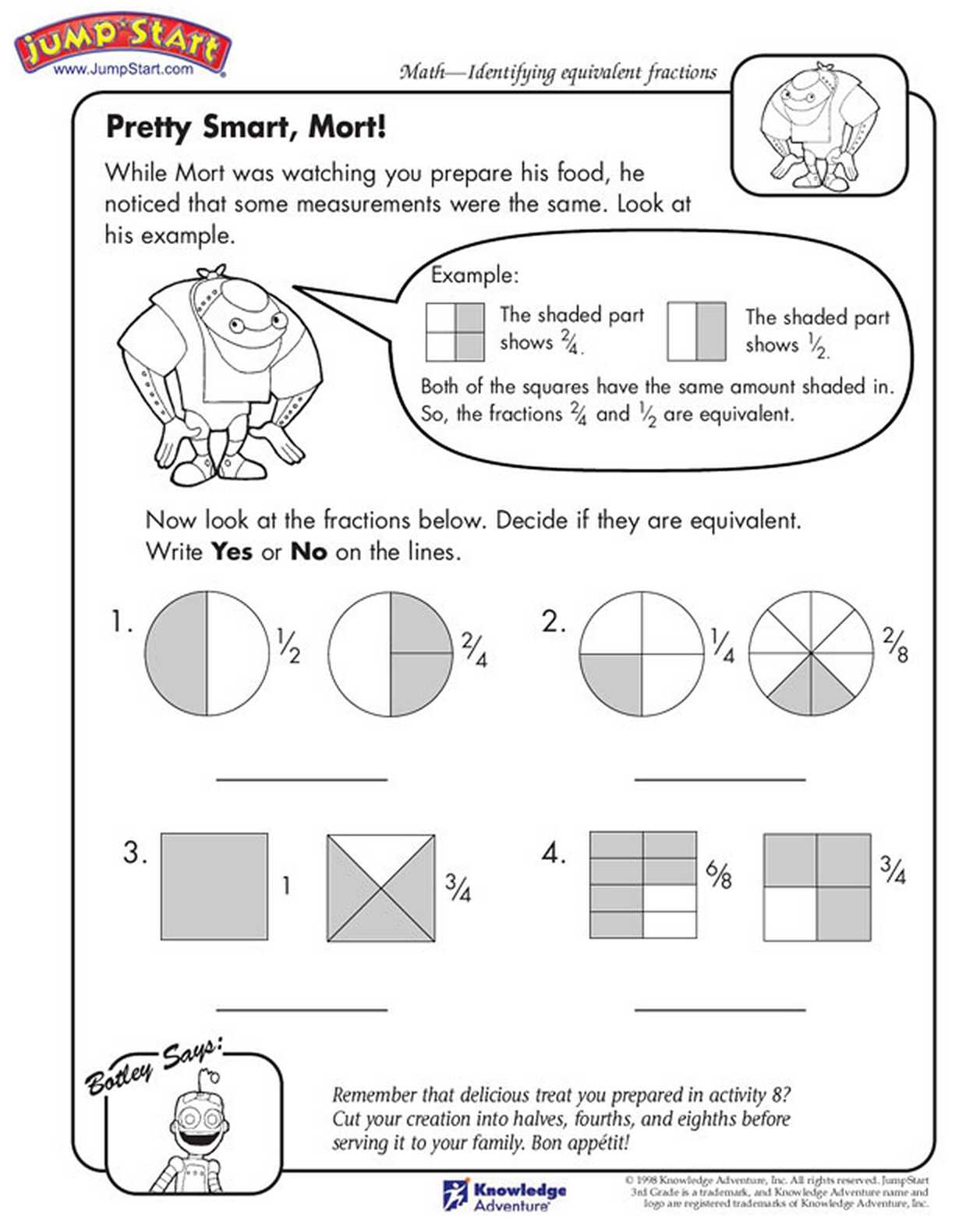 Activity Worksheets for Kids as Well as Grasp the Concept Of Fractions Printable Math Sheets