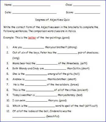 Agreement Of Adjectives Spanish Worksheet Answers with Agreement Adjectives Spanish Worksheet Answers New Adjectives