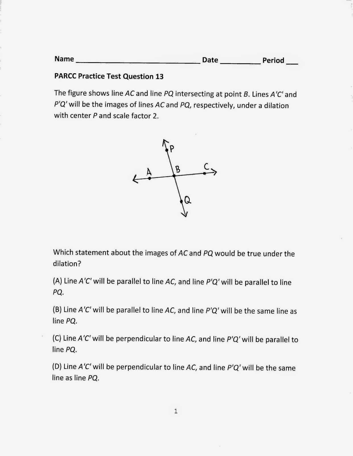 Angle Of Elevation and Depression Trig Worksheet and Geometry Mon Core Style April 2015