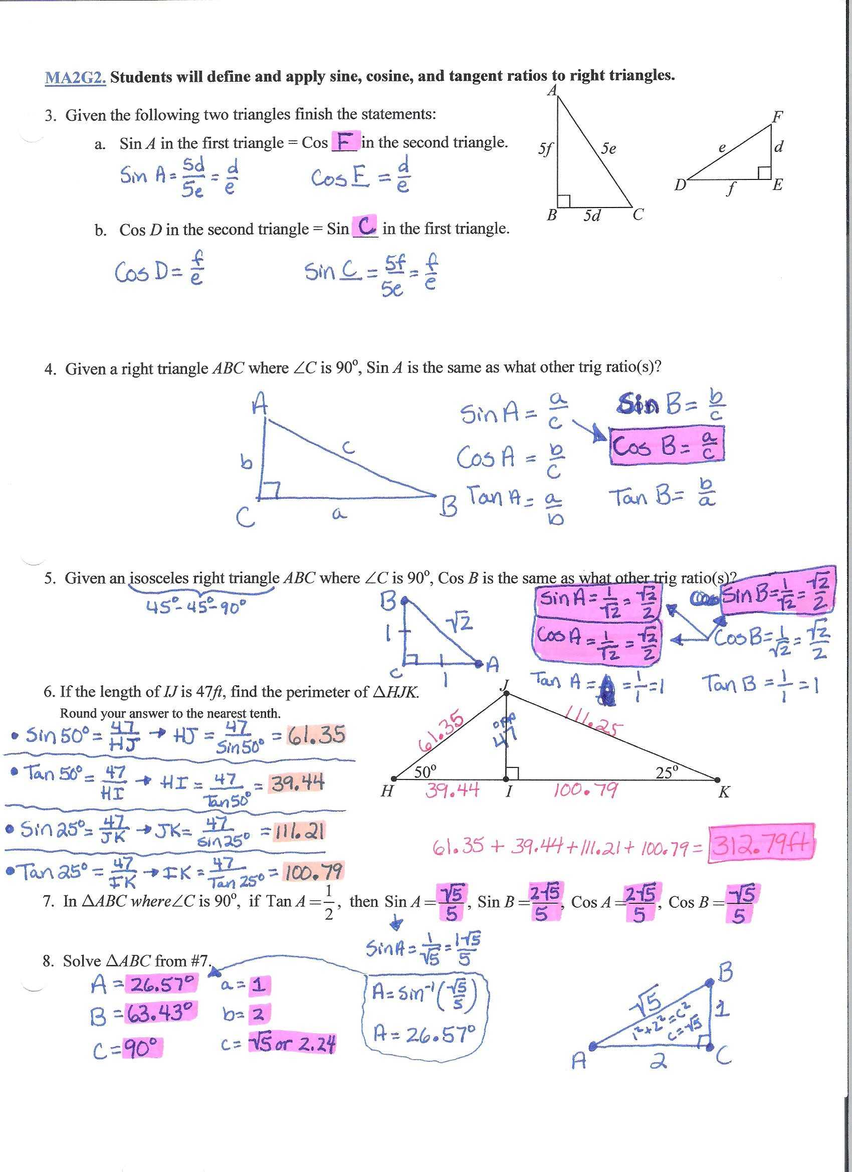 Angle Of Elevation and Depression Trig Worksheet as Well as Angle Elevation and Depression Worksheet with Answers Choice