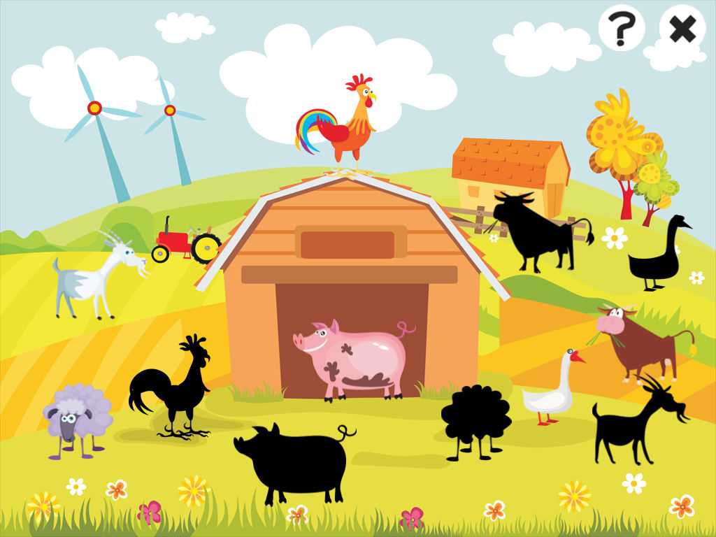 Animal Farm Worksheets or Animal Farm Game for Children Age 25 Learn Play and Puzzl
