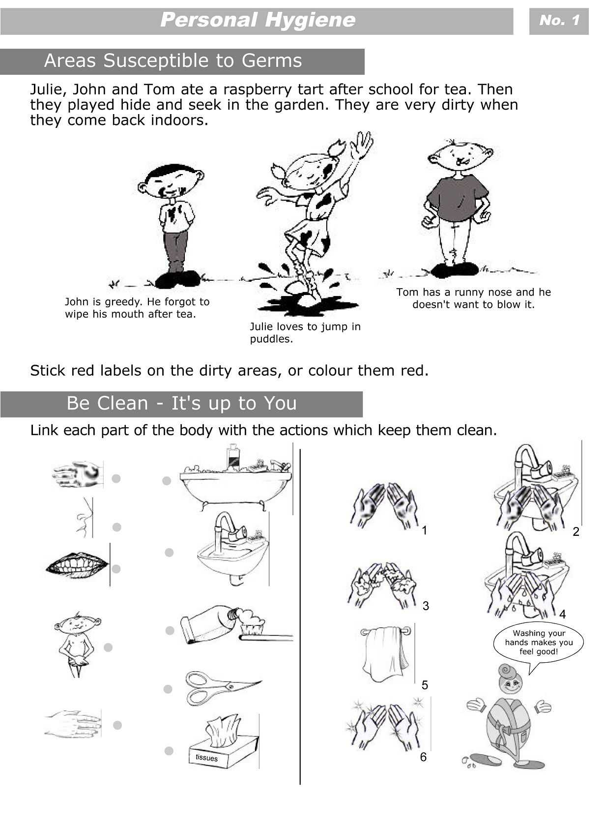 Anxiety Worksheets for Kids with Personal Hygiene Worksheets for Kids 1 …