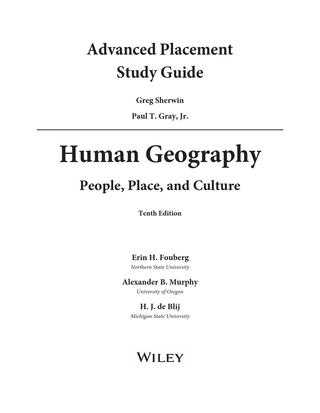 Ap Human Geography Worksheet Answers Also Human Geo Sample Chapter by John Wiley and sons issuu