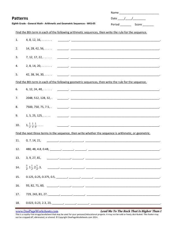 Arithmetic and Geometric Sequences Worksheet Pdf or 44 Best solving Systems Equations by Elimination Worksheet Hi