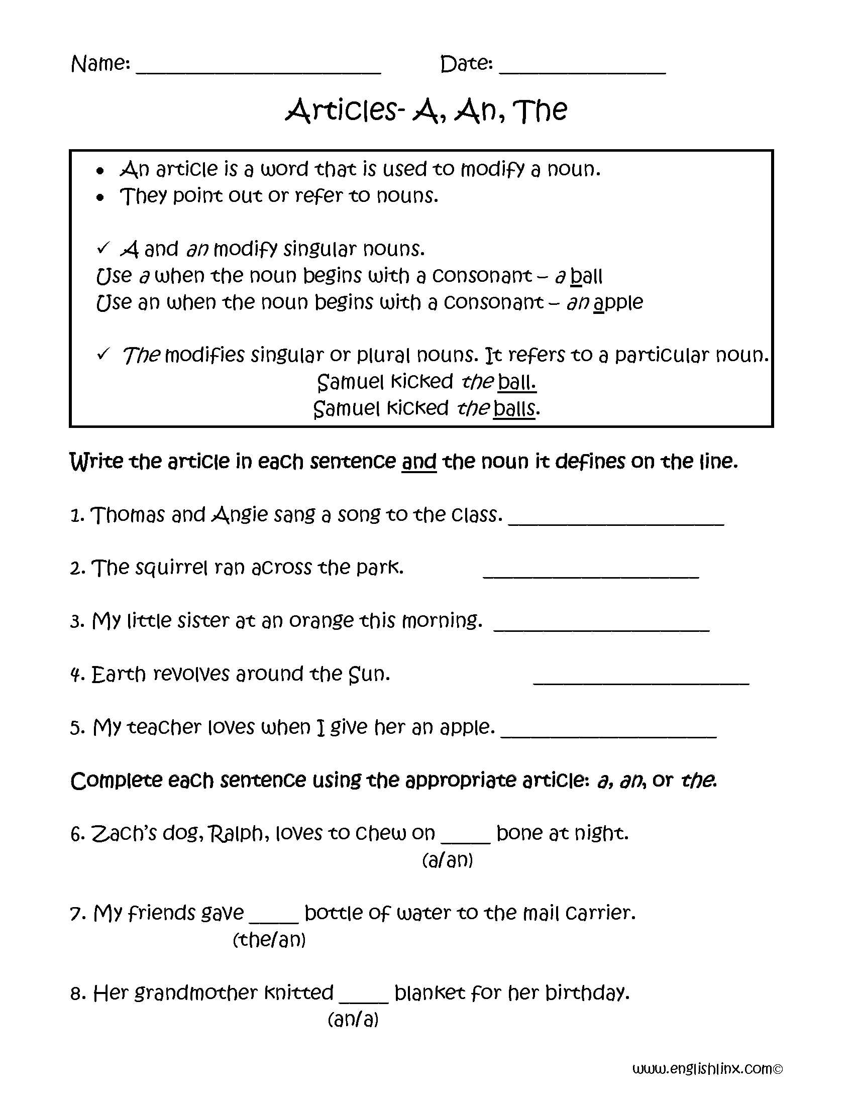 Articles Of Confederation Worksheet Answers and Articles Worksheets Pdf Math English Grammar Exercises with Answers