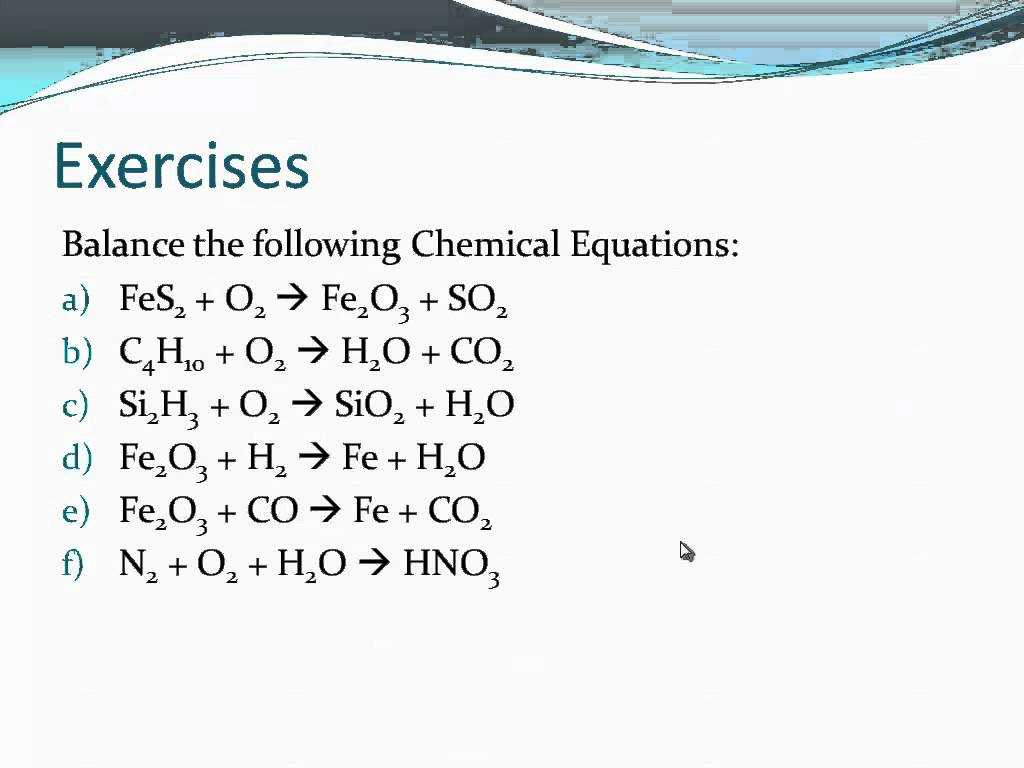 Balancing Chemical Equations Worksheet Answers and How to Balance Chemical Equations