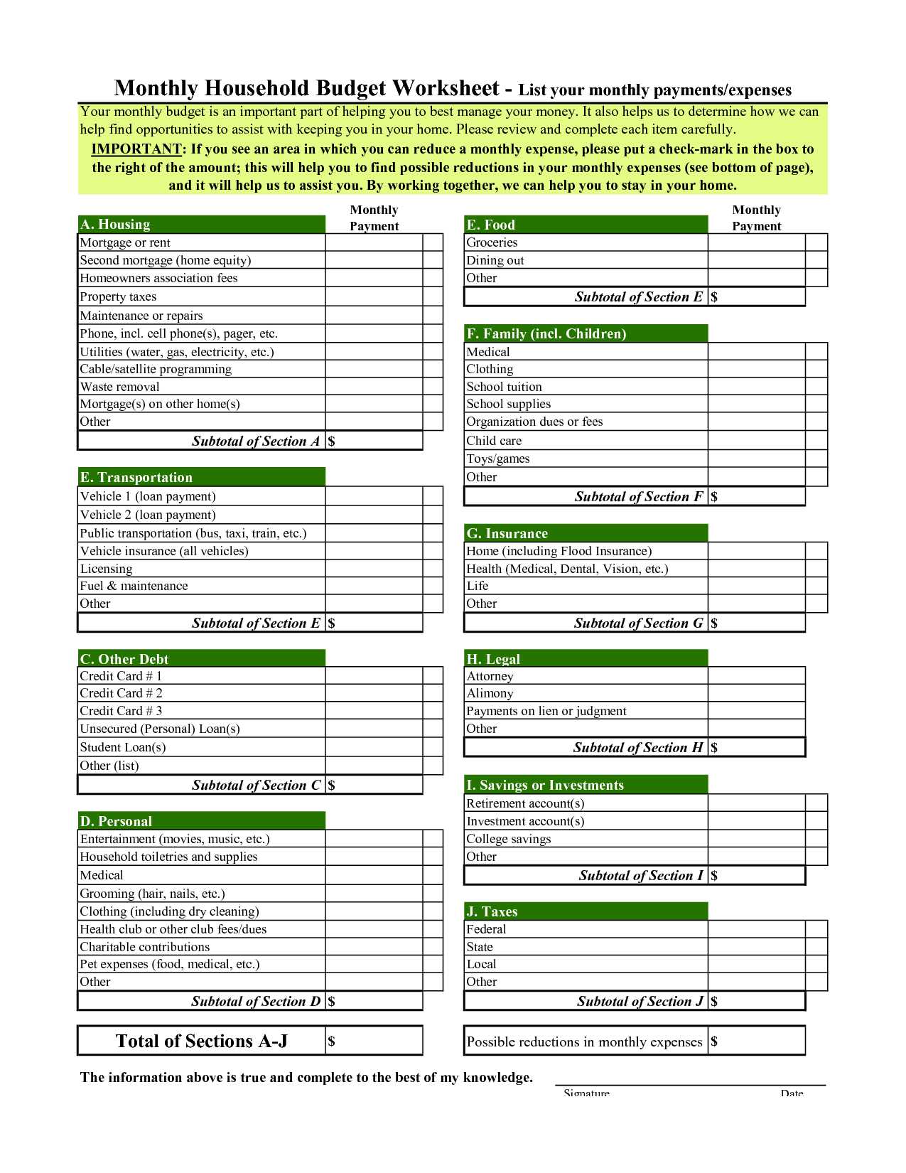 Basic Budget Worksheet for Young Adults together with Sample Bud Sheet