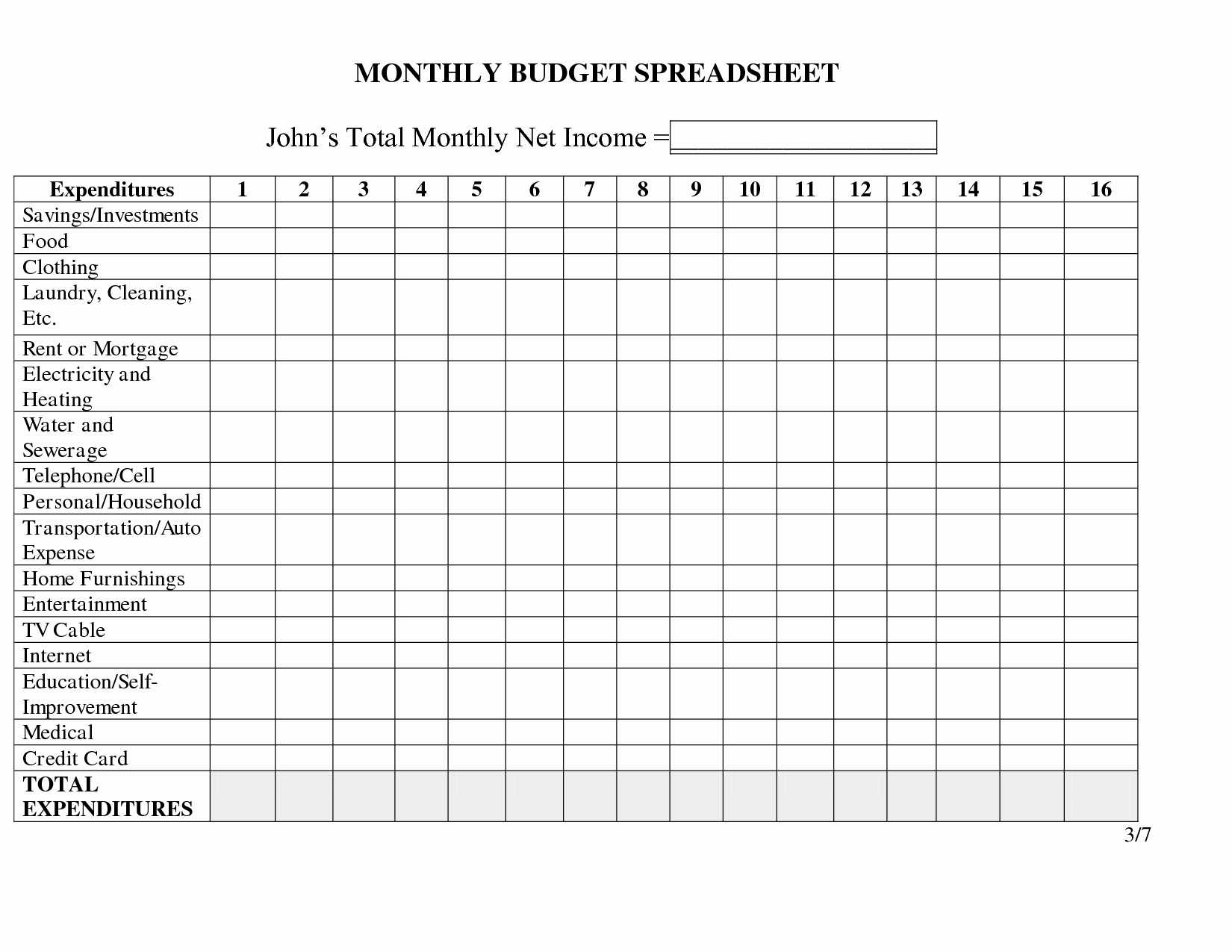 Best Budget Worksheet as Well as New Home Bud Spreadsheet Best Best S Monthly Bud