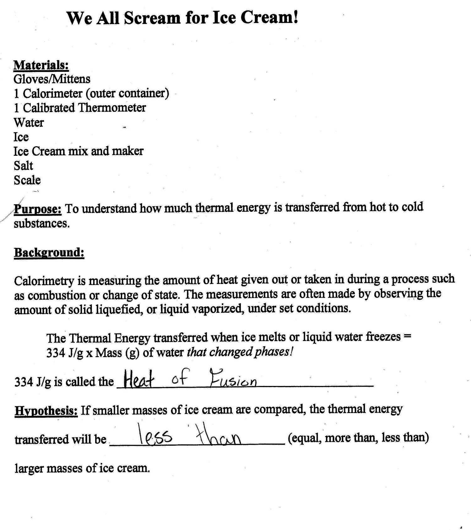 Bill Nye Heat Video Worksheet Answers Along with Truths & Lie Homework 10 Pts