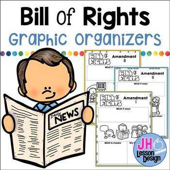 Bill Of Rights Scenario Worksheet Answers and Bill Rights Graphic organizer Teaching Resources