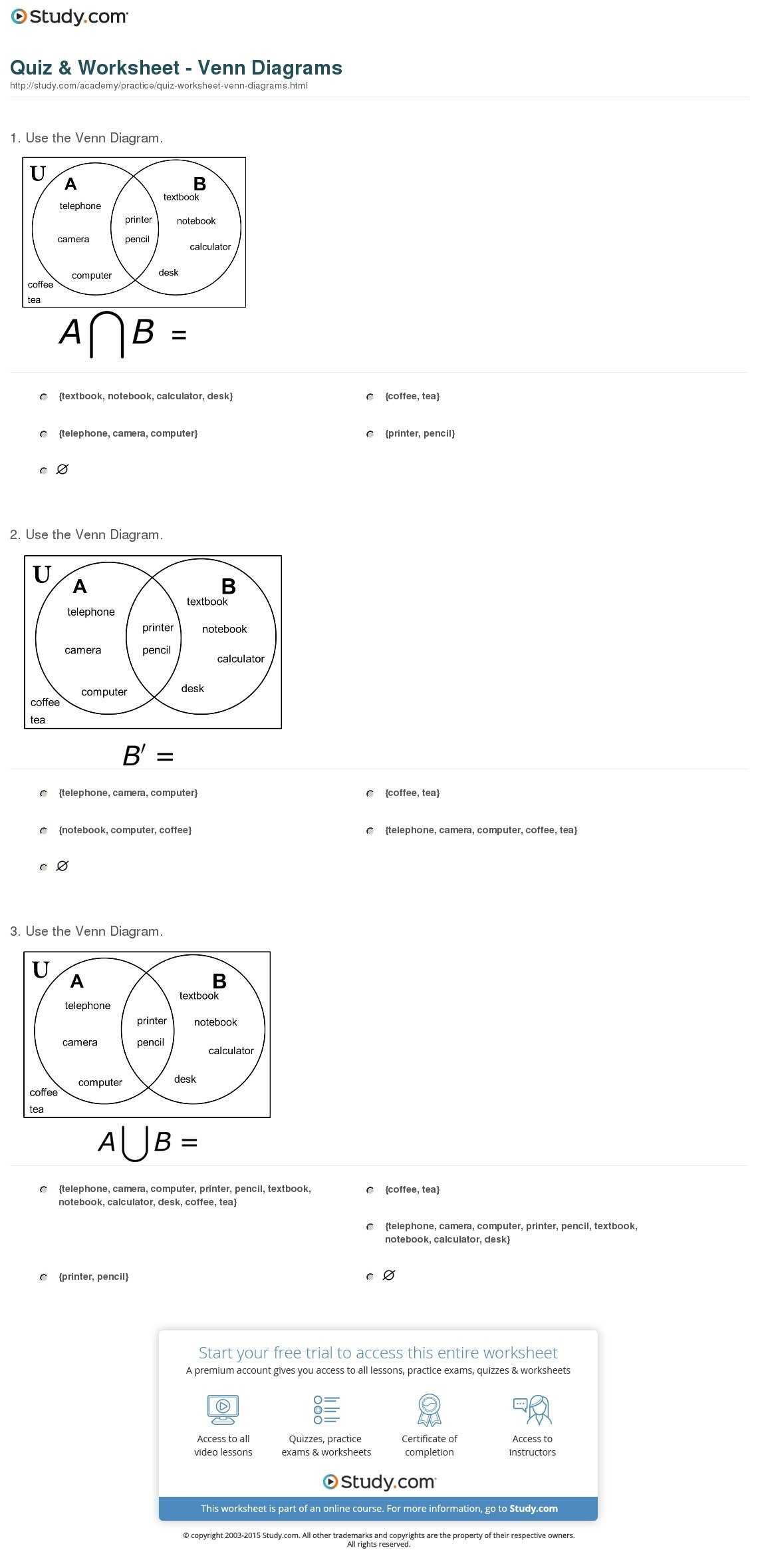 Biological Classification Worksheet and Venn Diagram Biology originalstylophone