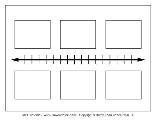 Blank Timeline Worksheet Pdf or Blank Timeline Template Premade Timeline Cover Instant