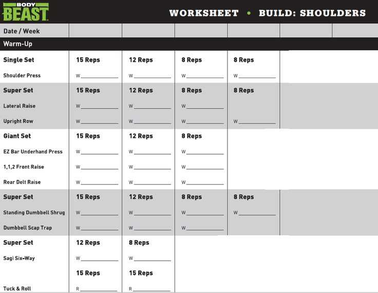 Body Beast Cardio Worksheet with 100 Best Workouts Images On Pinterest