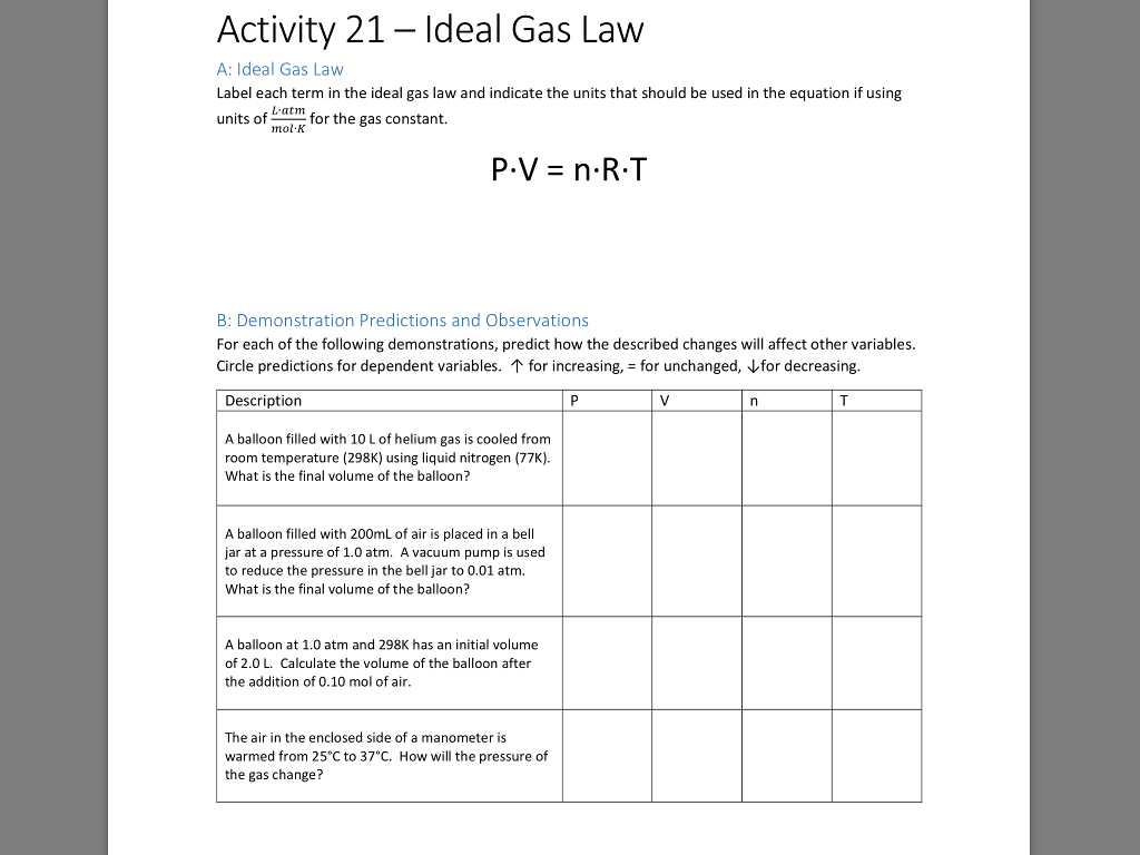 Boyle's Law and Charles Law Gizmo Worksheet Answers or Chemistry Archive November 02 2017 Chegg