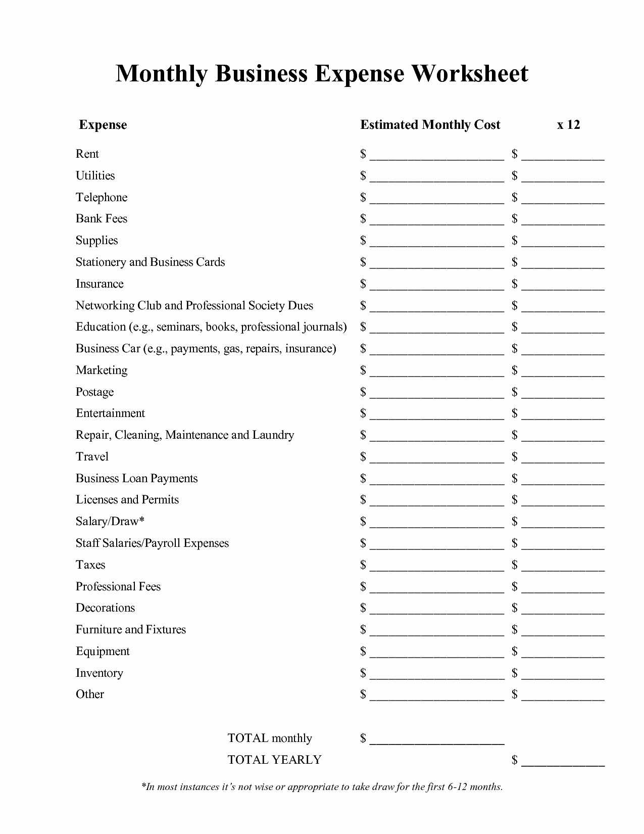 Budget Worksheet Pdf Also 10 Elegant Business Monthly Expense Sheet