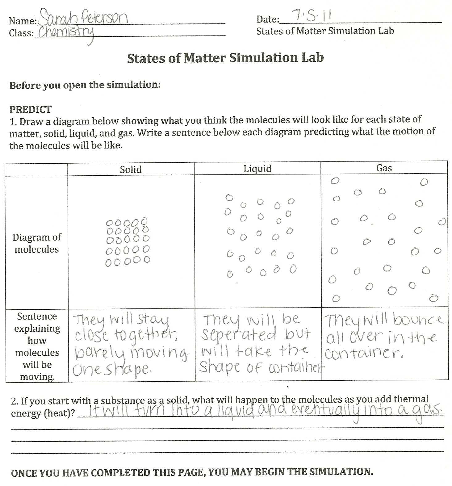 Build An atom Simulation Worksheet Answers Along with Summer Chemistry 2011 Activity 6