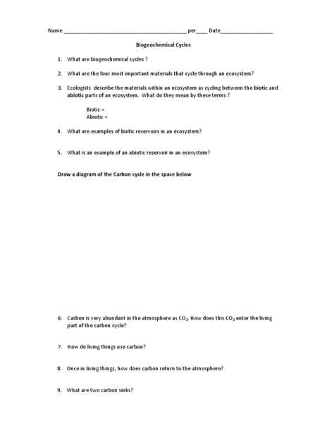 Carbon Cycle Worksheet Answers Also Carbon Cycle Prehension Worksheet Answers the Best Worksheets