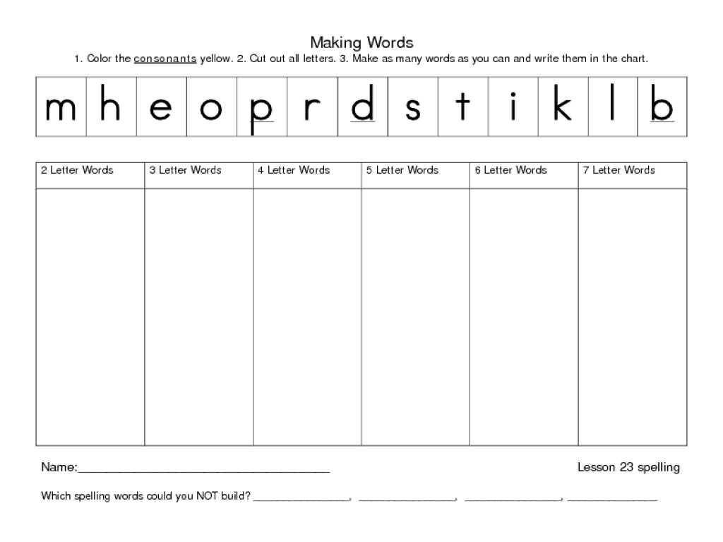Career Planning Worksheet with Alphabet Books Carle Museum Throughout Making Words with Let