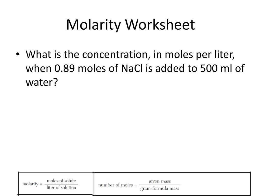 Career Planning Worksheet with Molarity Worksheet Show Work and Units Gallery Worksheet F