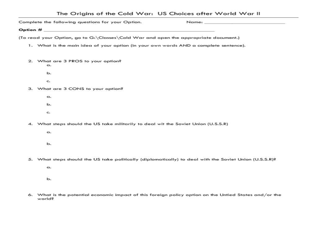 Causes Of World War 1 Worksheet and Causes Of World War 1 Worksheet Pdf Answer Key Pla