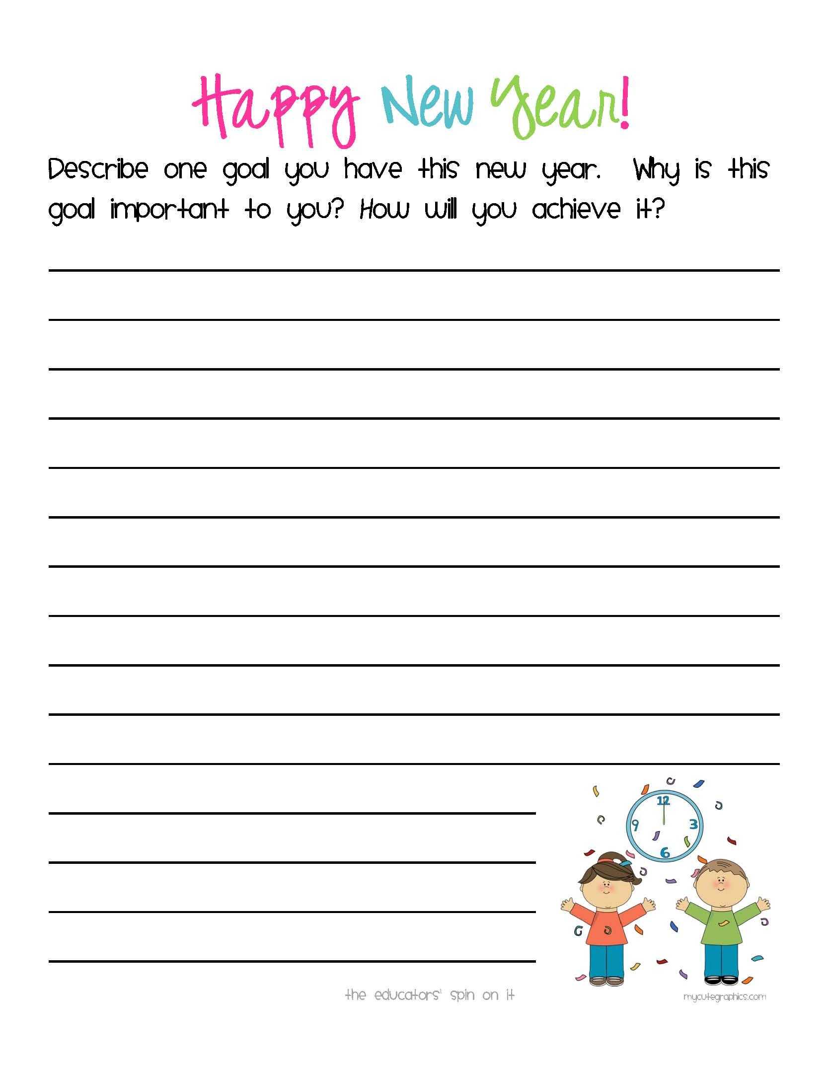 Cbt Worksheets for Children Along with New Year S Activities with Kids