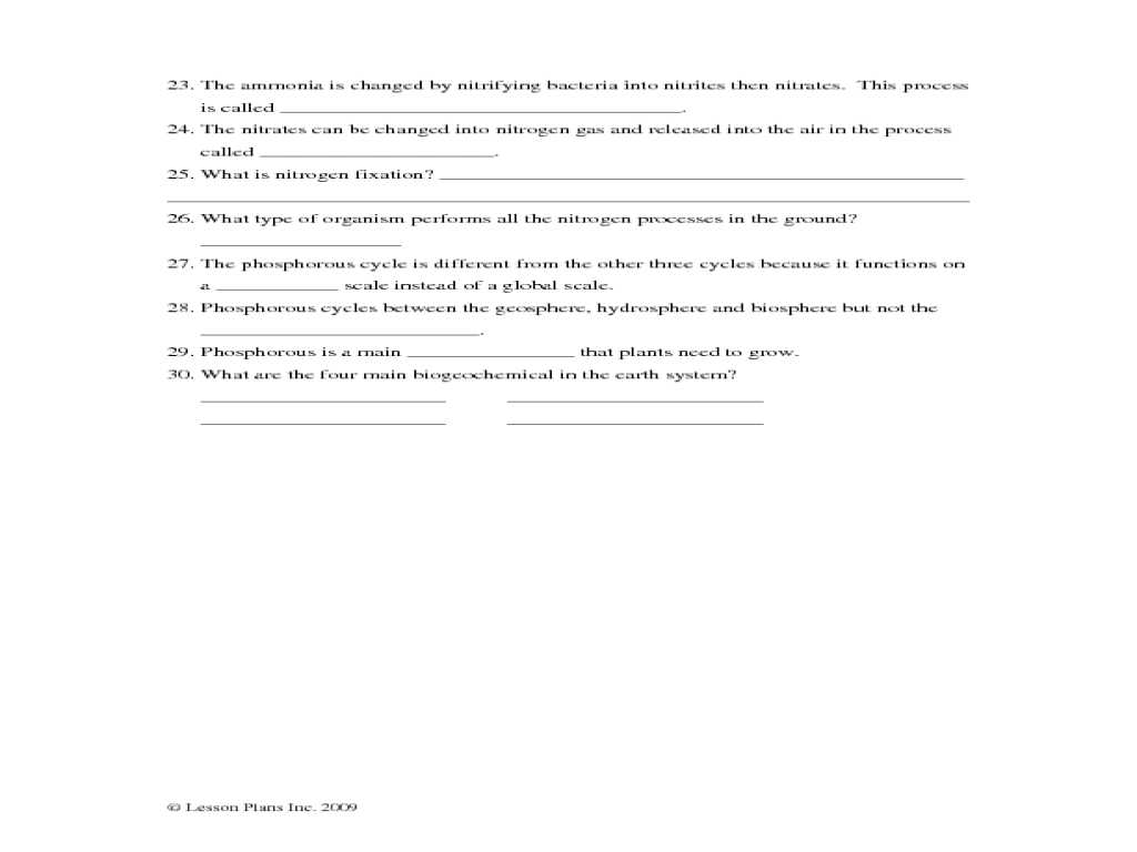 Cell Growth and Reproduction Worksheet Answers with Worksheet Biogeochemical Cycles Worksheet Ewinetaste Works