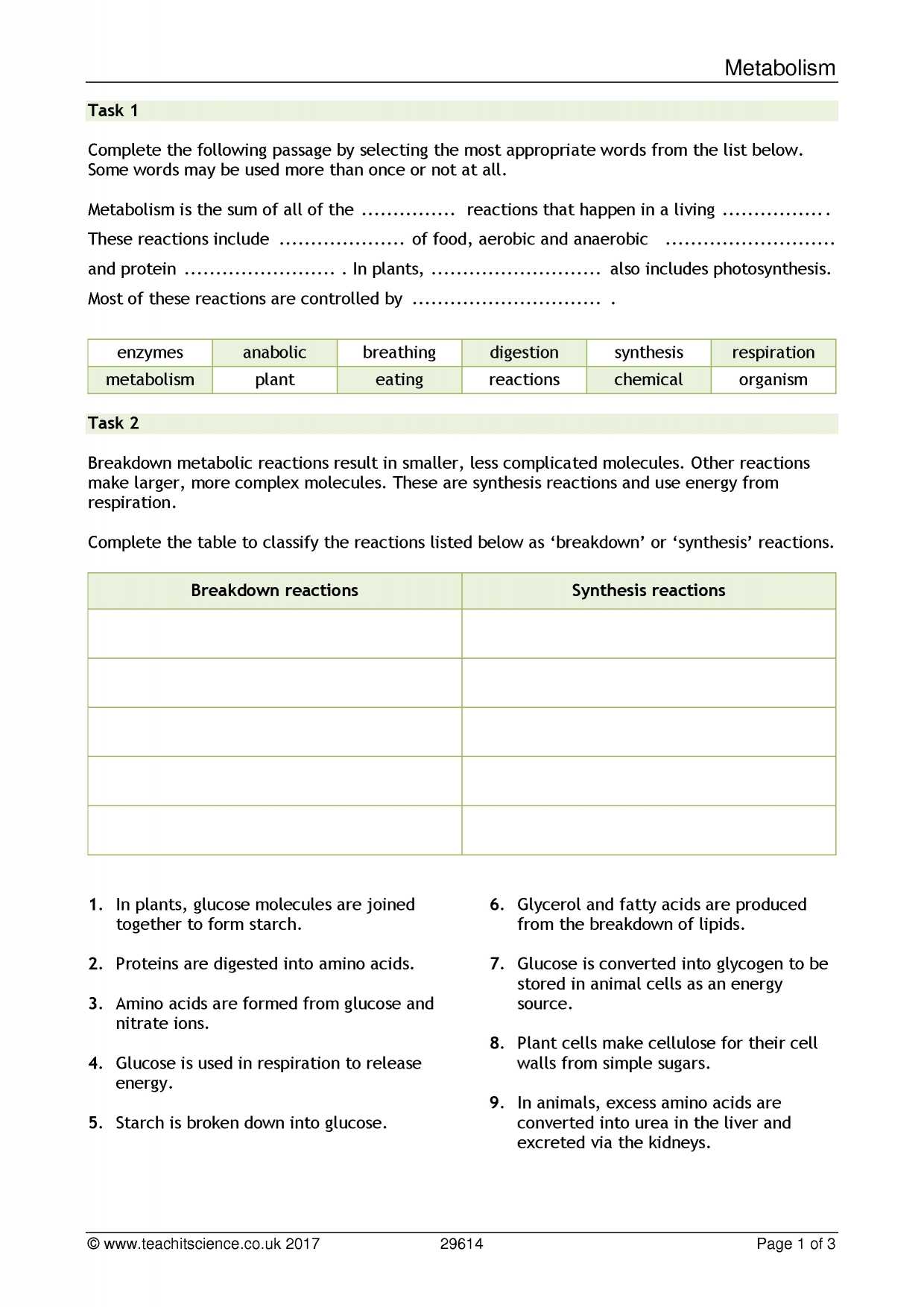 Cell organelles Worksheet Answer Key Biology or Ks4 Cells organs and Systems Ks4