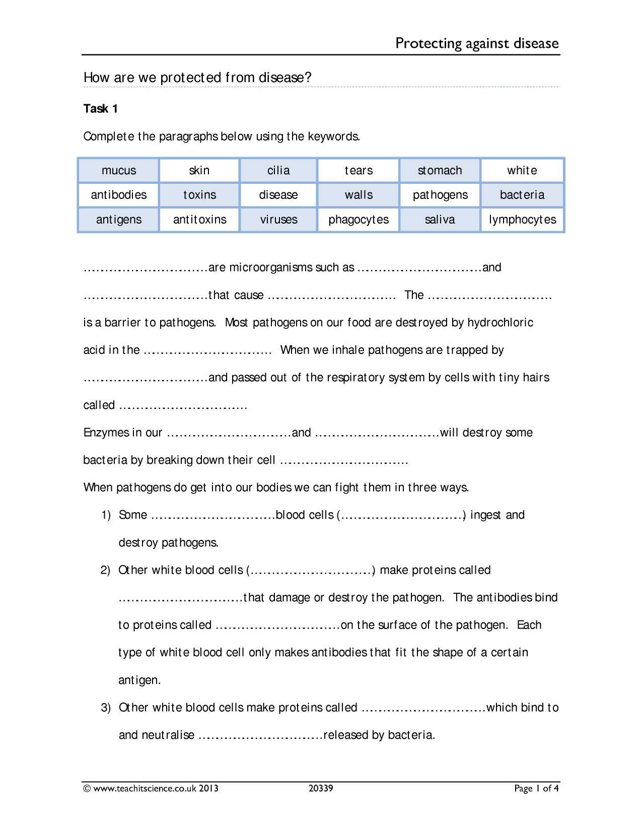 Cell Structure and Function Worksheet Along with Ks4 Cells organs and Systems Ks4