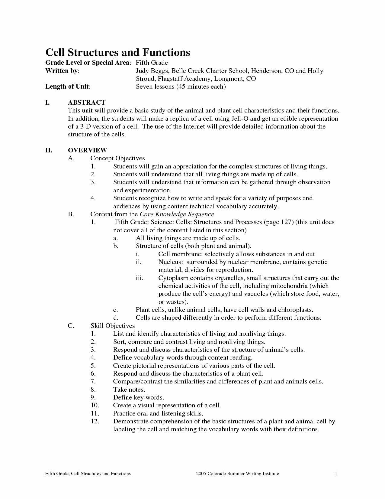 Cell Structure and Function Worksheet and Co Functions Worksheet Gallery Worksheet Math for Kids