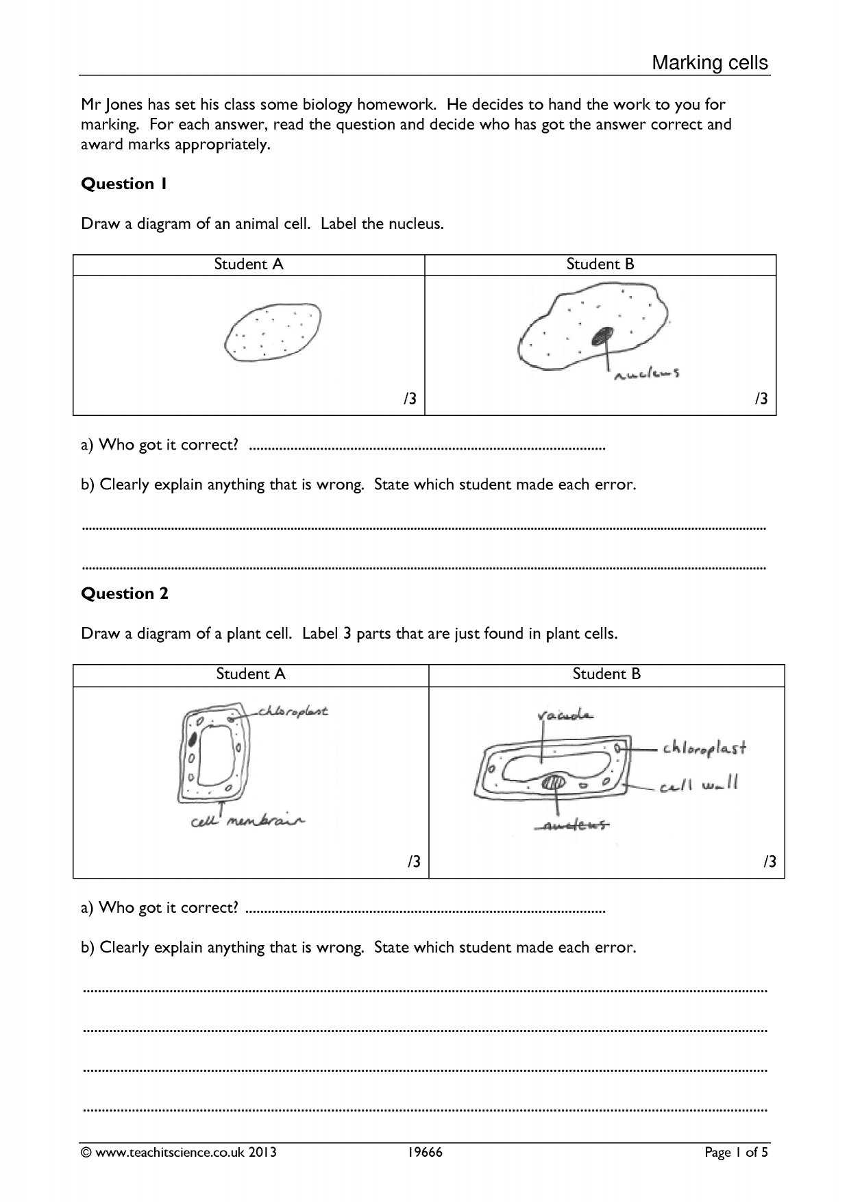 Cell Structure and Processes Worksheet together with Ks4 Cells organs and Systems Ks4