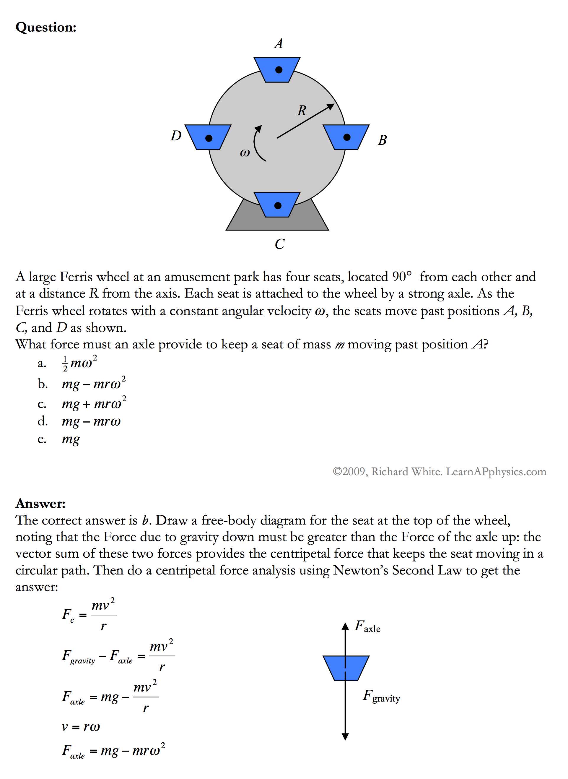 Centripetal force Worksheet with Answers or Circular Motion Problems Worksheet Worksheet for Kids In