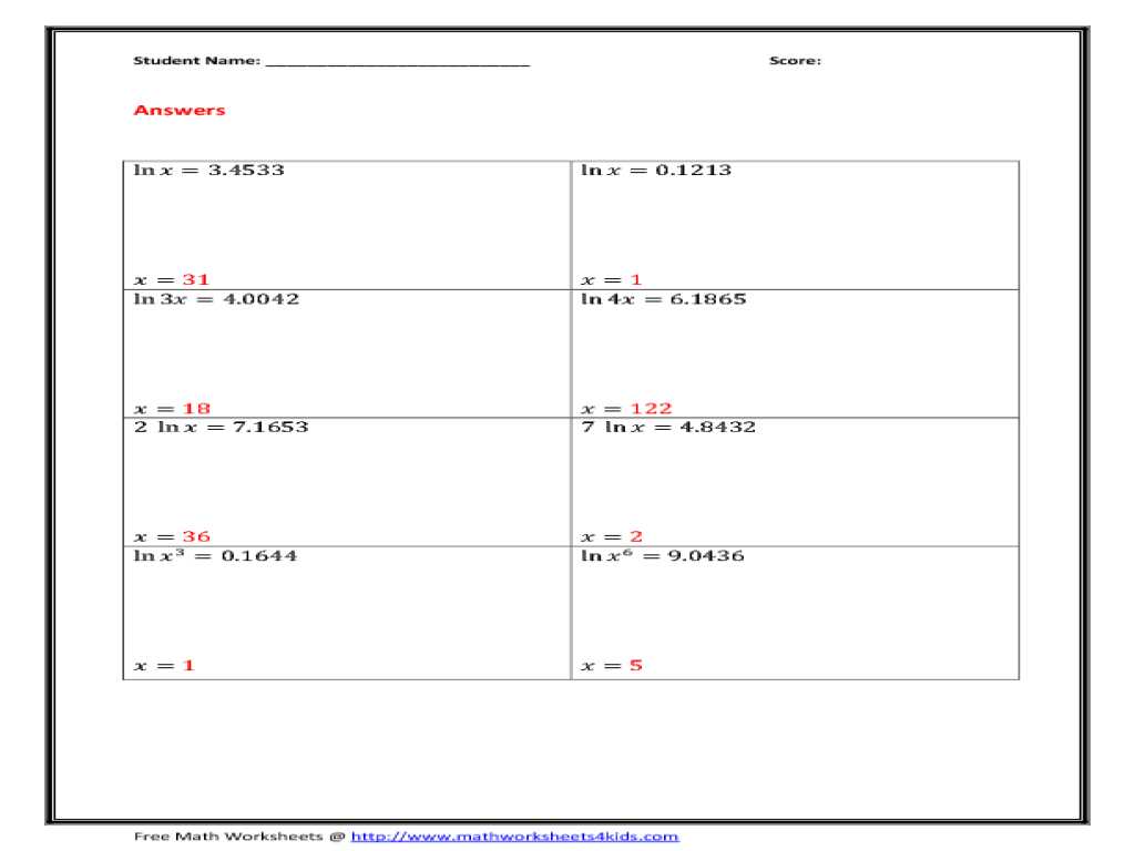 Chapter 3 Basic Vehicle Control Worksheet Answers together with Worksheet Properties Logarithms Logarithm Properties W
