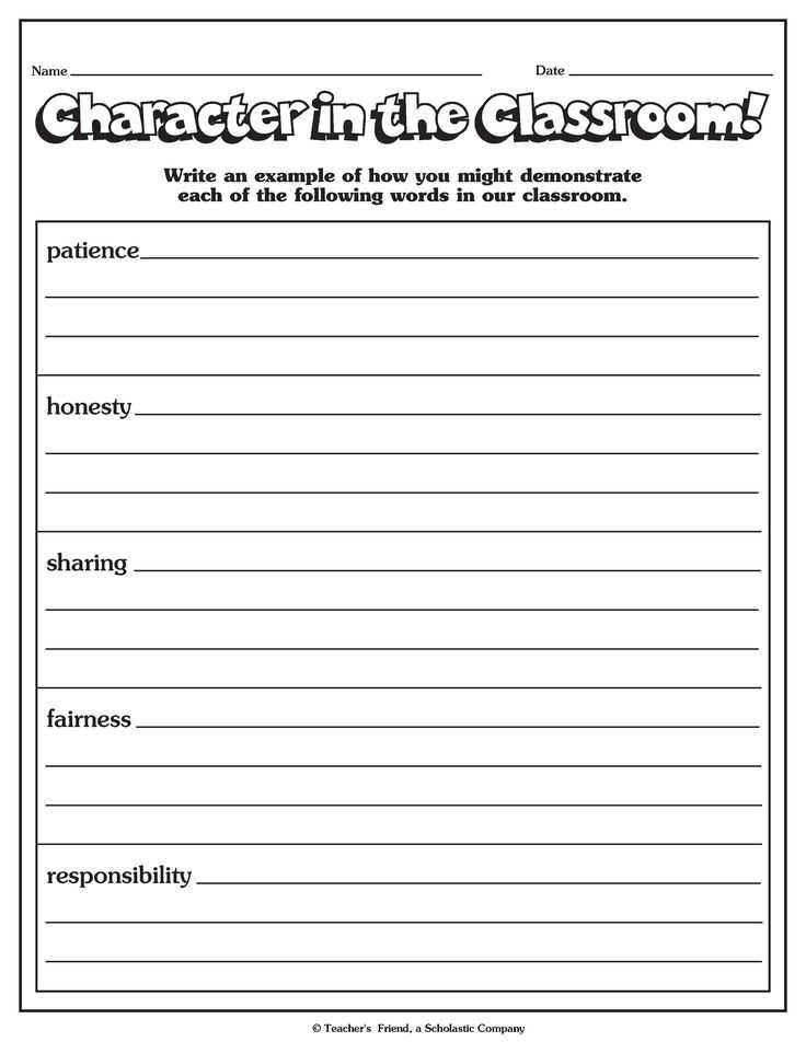 Character Building Worksheets Also Fresh Characterization Worksheet Best Character Traits Display