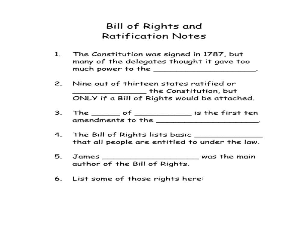 Charles Law Worksheet Answer Key as Well as Nice Lesson for Kids Worksheet English Quiz Bill Rights F