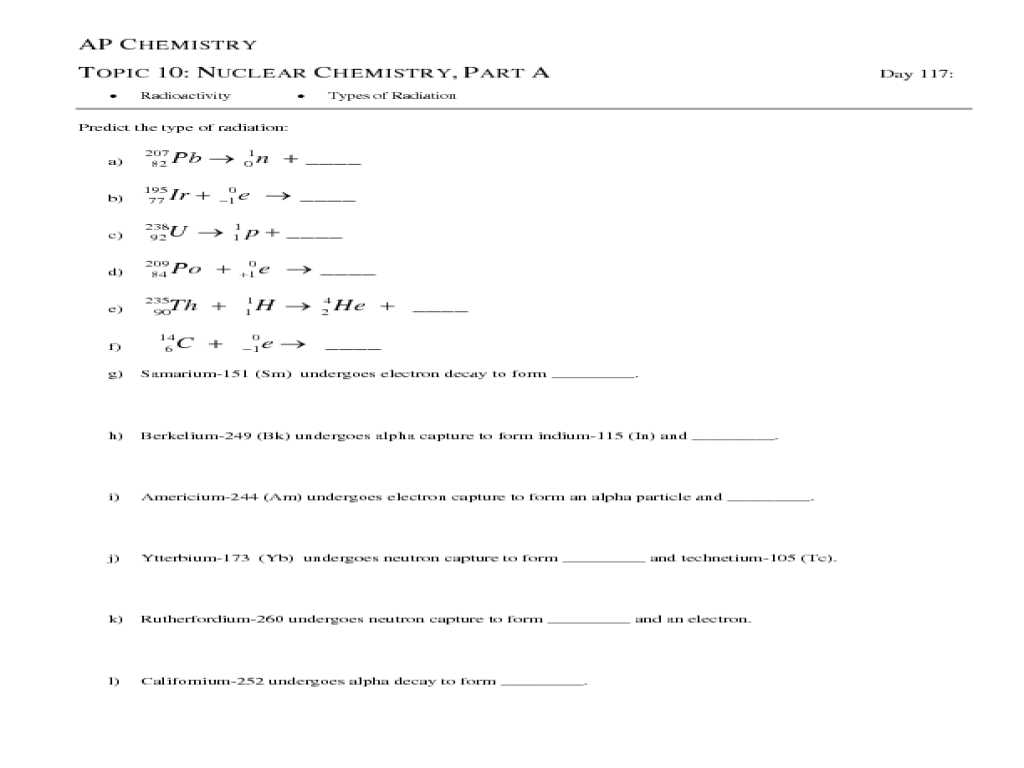 Chemistry Review Worksheet Answers as Well as Nuclear Chemistry Worksheet Image Collections Worksheet Ma