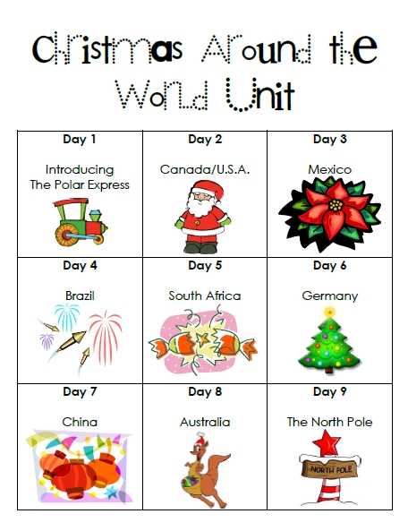 Christmas Around the World Worksheets as Well as First Grade Garden Christmas Around the World and Elf On the Shelf