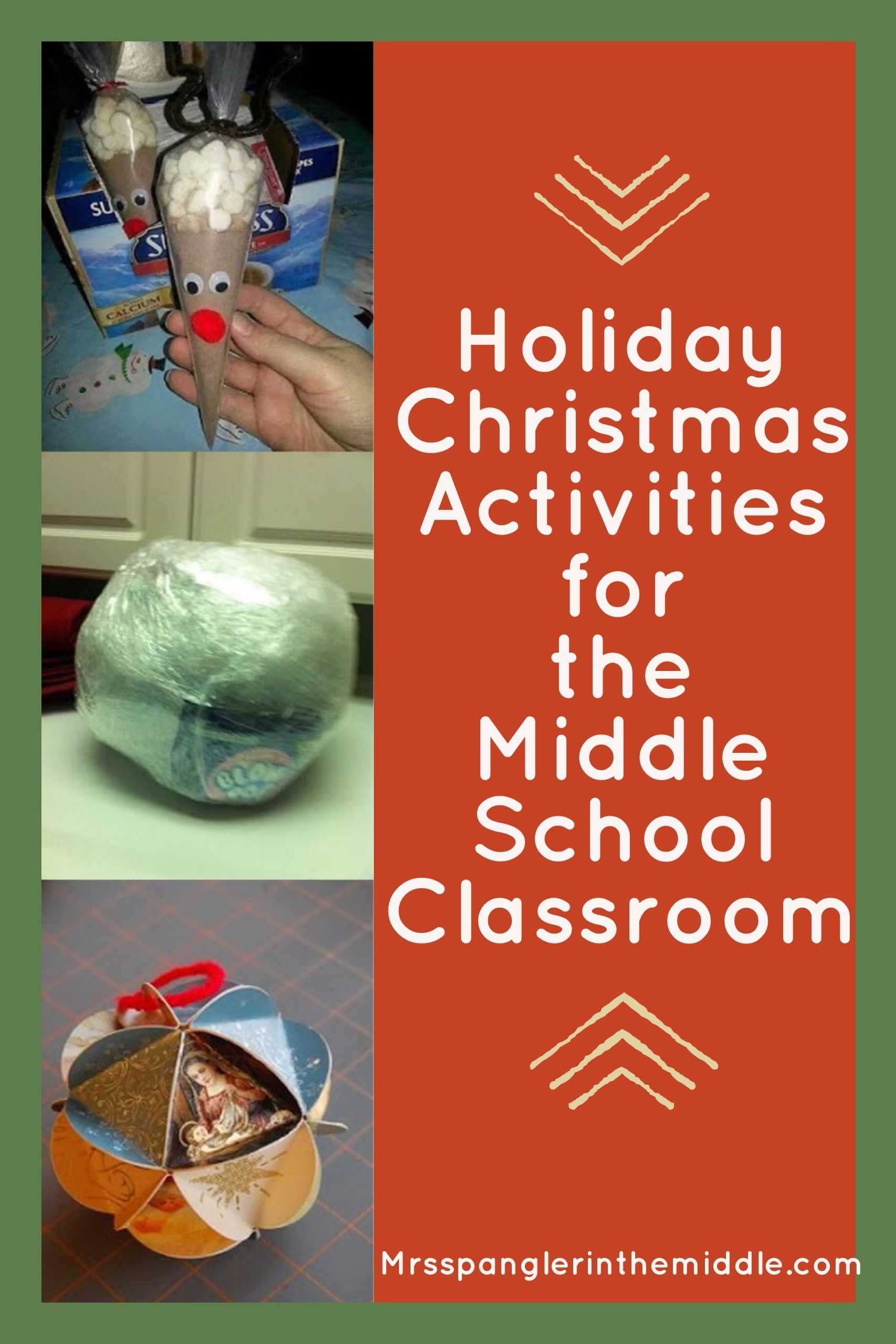 Christmas Worksheets for Middle School as Well as top 3 Pins for Holiday Fun In Middle School
