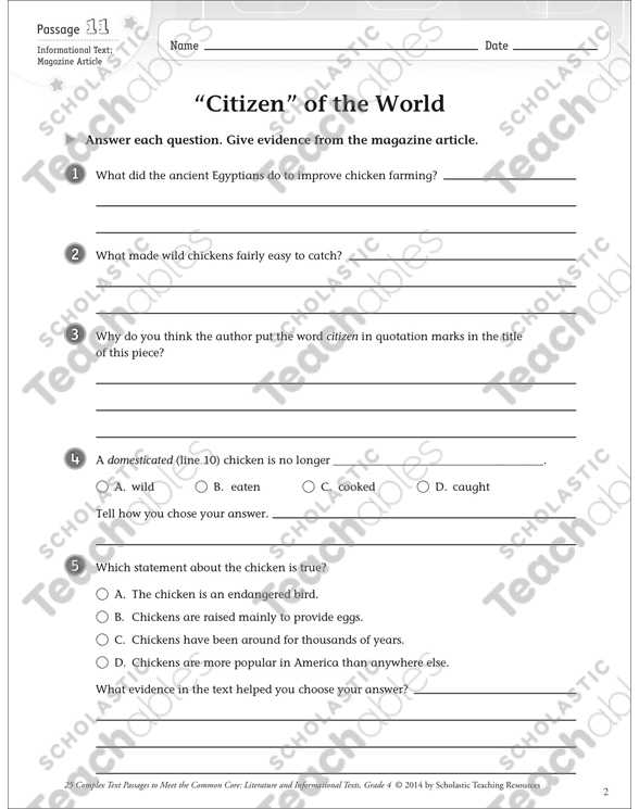 Citizenship In the World Worksheet Answers Along with Citizen” Of the World Text & Questions