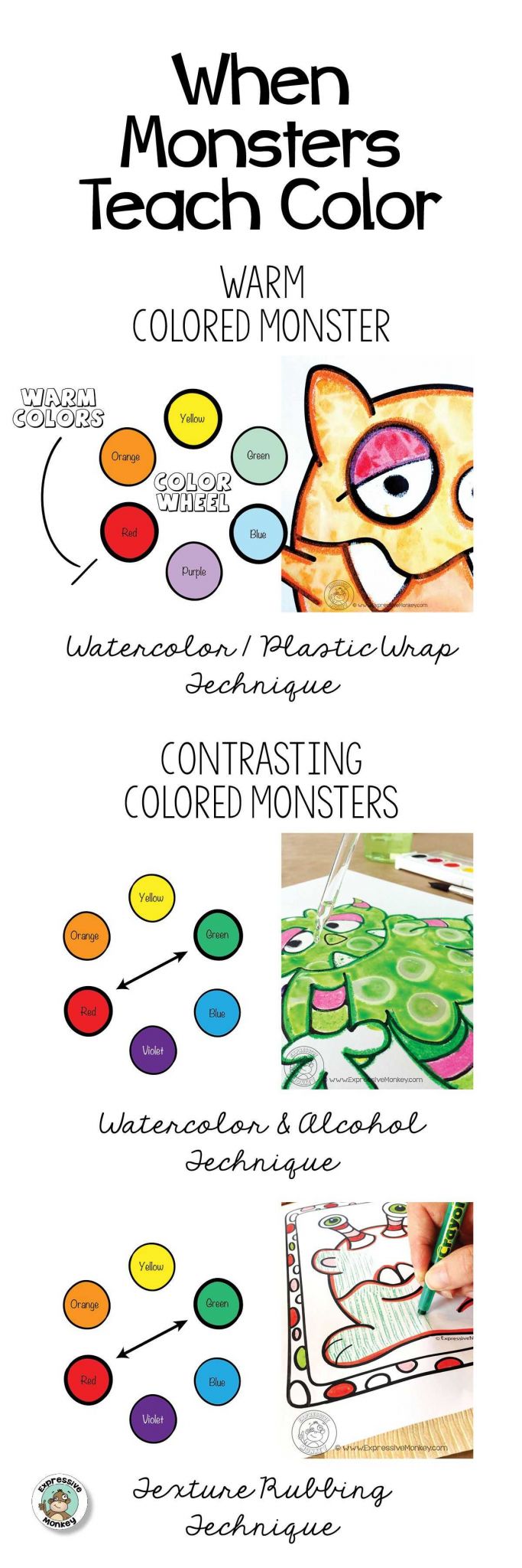 Color theory Worksheet Along with when Monsters Teach Color You Have An Engaging Lesson that Also Can