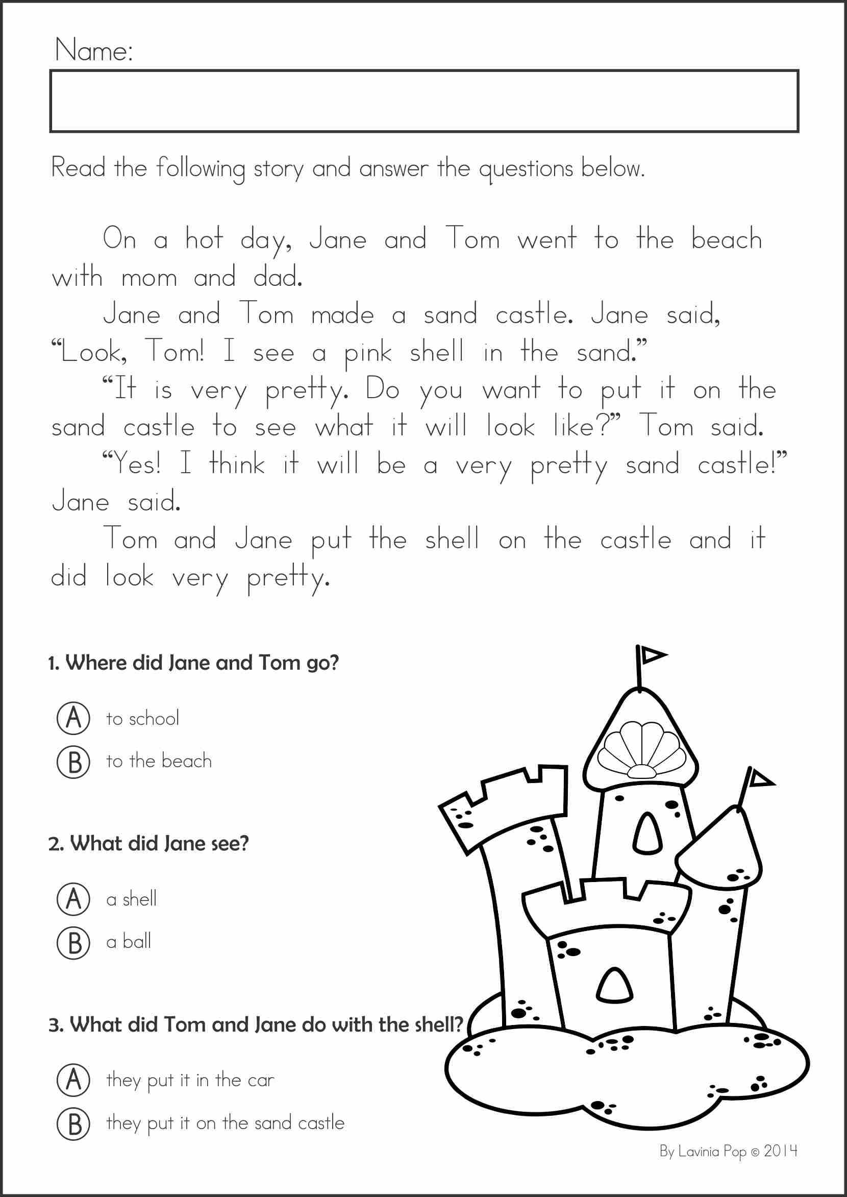 Comprehension Worksheets for Grade 2 with Free Worksheets Library Download and Print Worksheets