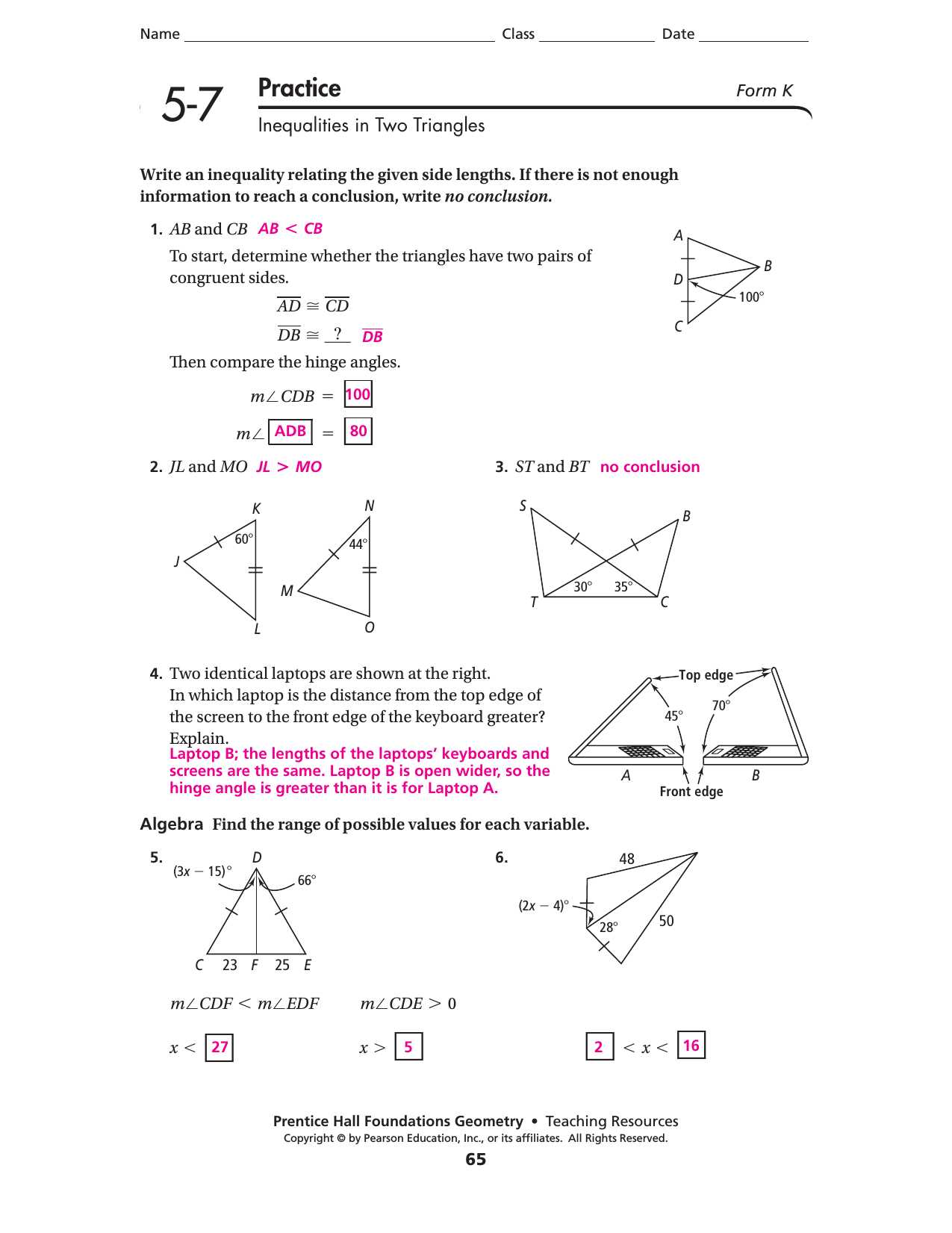 Conditions for Parallelograms Worksheet Also Properties Parallelograms Worksheet Answers Image Collections